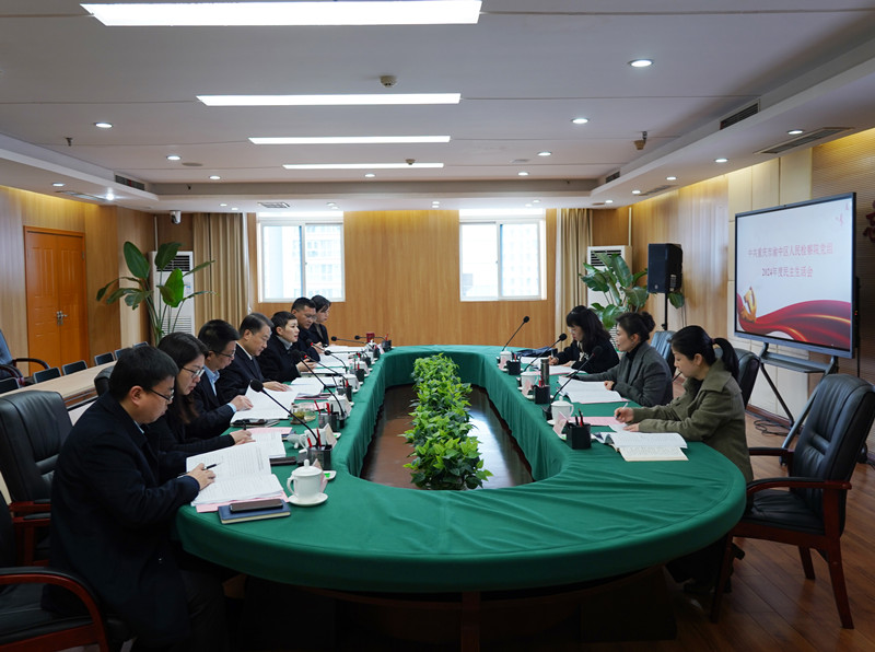 中共渝中区人民检察院党组召开2024年度民主生活会
